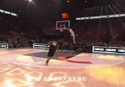 2023年元旦进行的法甲全明星扣篮大赛，前灰熊球员庞瑟真的太强了，飞跃2.24米