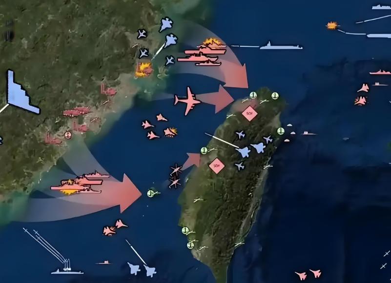 如果美国胆敢介入台海战争，中国必须首先声明直接打美国本土及海外所有军事基地，决不