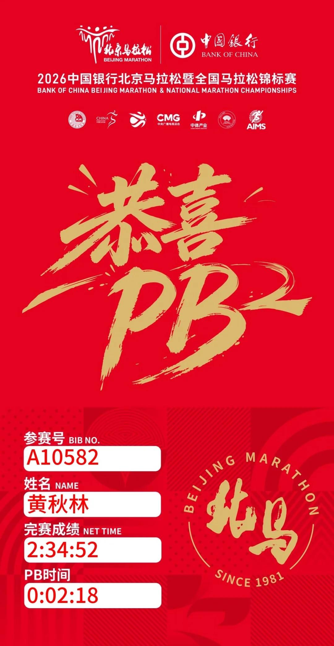 这算意外PB吗？
没有那么多的意外PB，每一秒的突破都是每一滴汗水铸造而来的，又