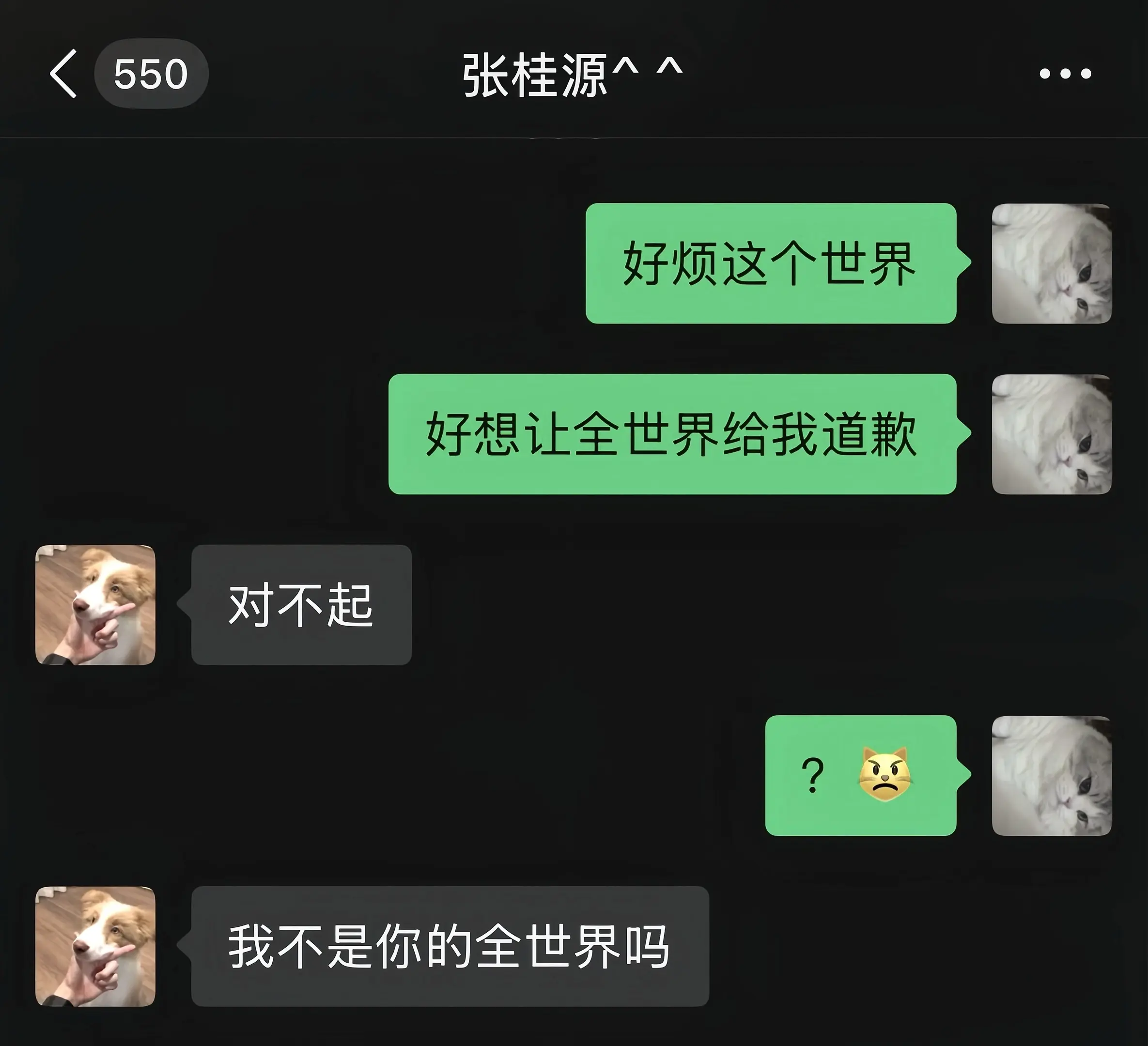 可是你就是我的全世界呀。