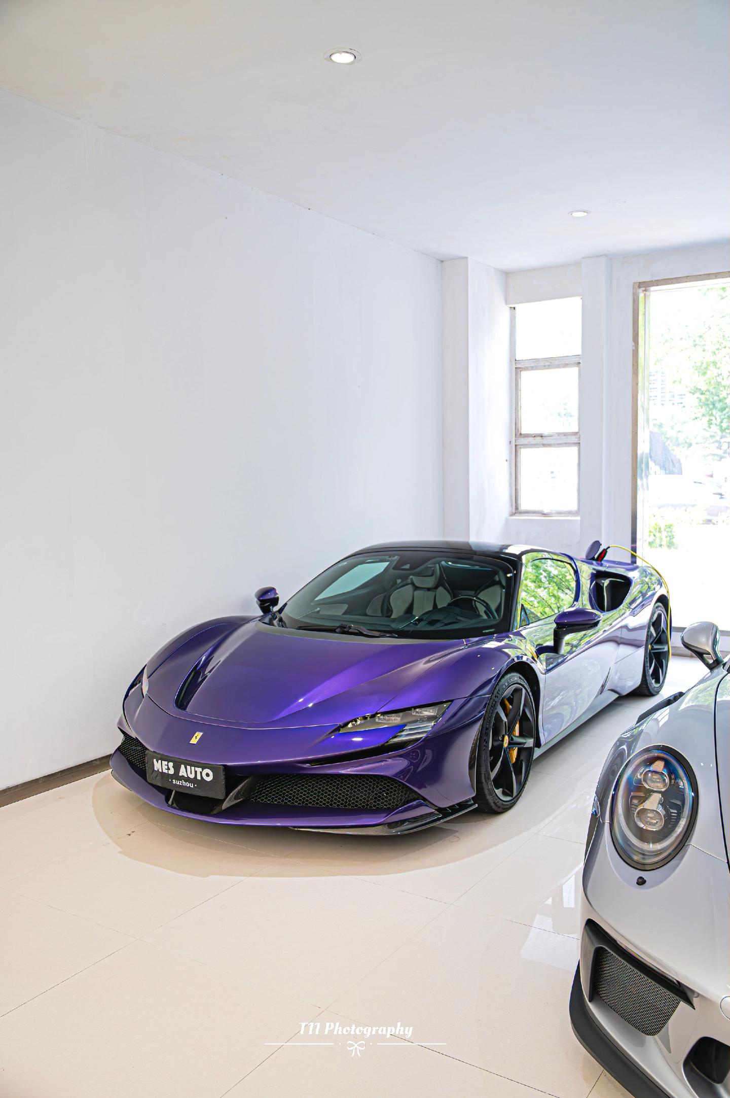 这个颜色的SF90真的不多见。终于把这台高定90的图修完了，来自苏州M...