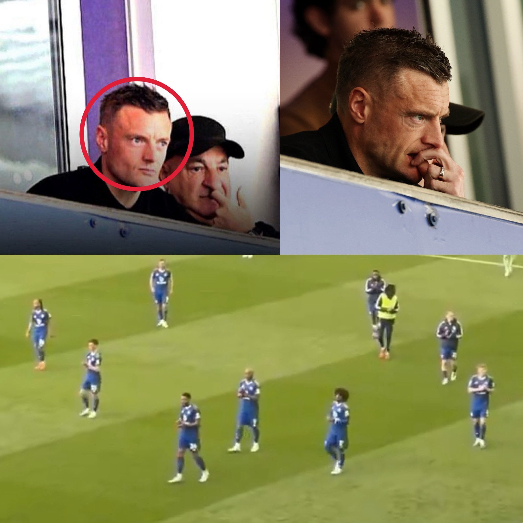 十年前，瓦尔迪率莱斯特城上演英超夺冠奇迹；十年后的今天，他在看台上目睹莱斯特城一