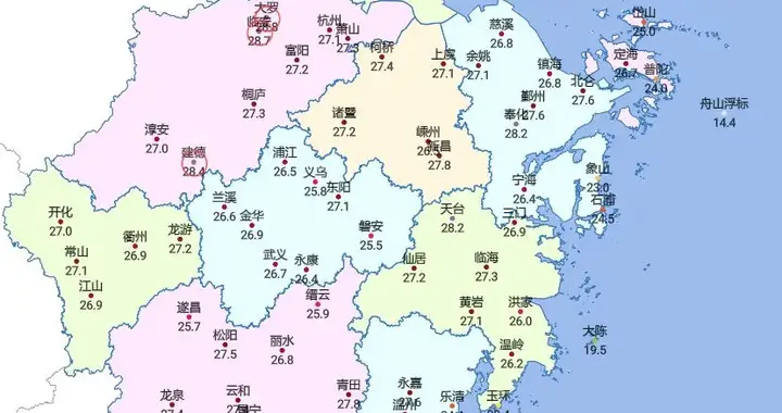 34℃-12℃！急速攀升后浙江剧烈降温，大风、大雨、强对流天气来袭，提前防御