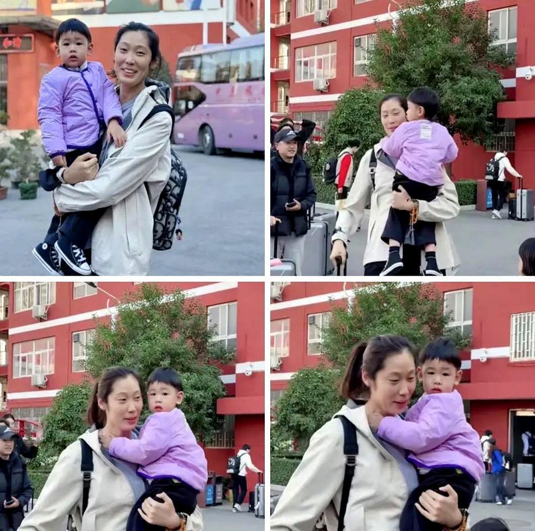 谁能想到赛场上挥臂扣杀、气场拉满的女排王牌，私下抱娃居然这么温柔？
 

这位女