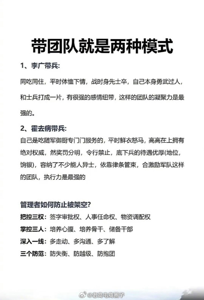 带团队就是两种模式，你更倾向哪个？  
