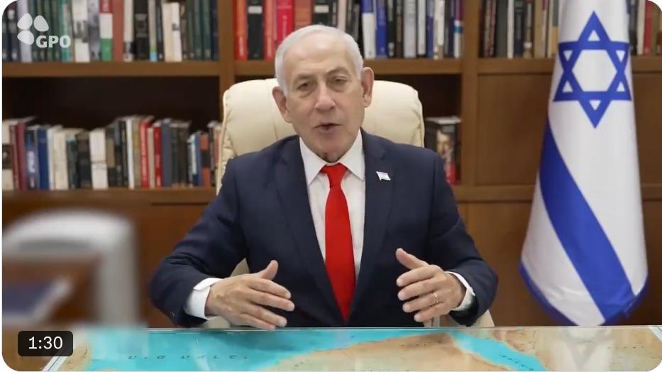 以色列总理内塔尼亚胡：以军即将攻克黎巴嫩南部战略重镇宾特朱拜勒
内塔尼亚胡当地时