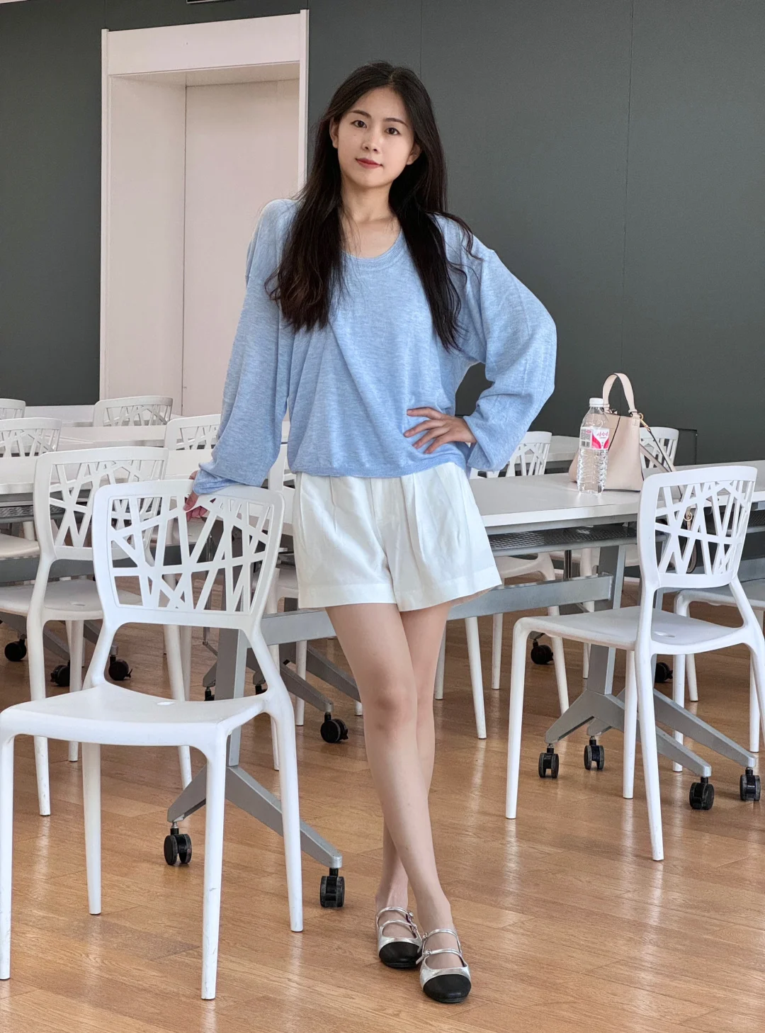 夏天 温柔系甜美穿搭🩵| 97年大专老师OOTD