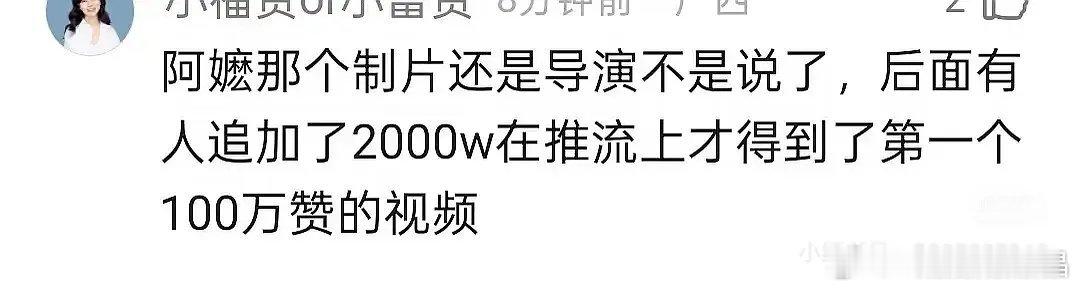 这个🫘流量怎么贵成这样……砸2000w才得到一个100w赞！！？？ 难怪腾讯和