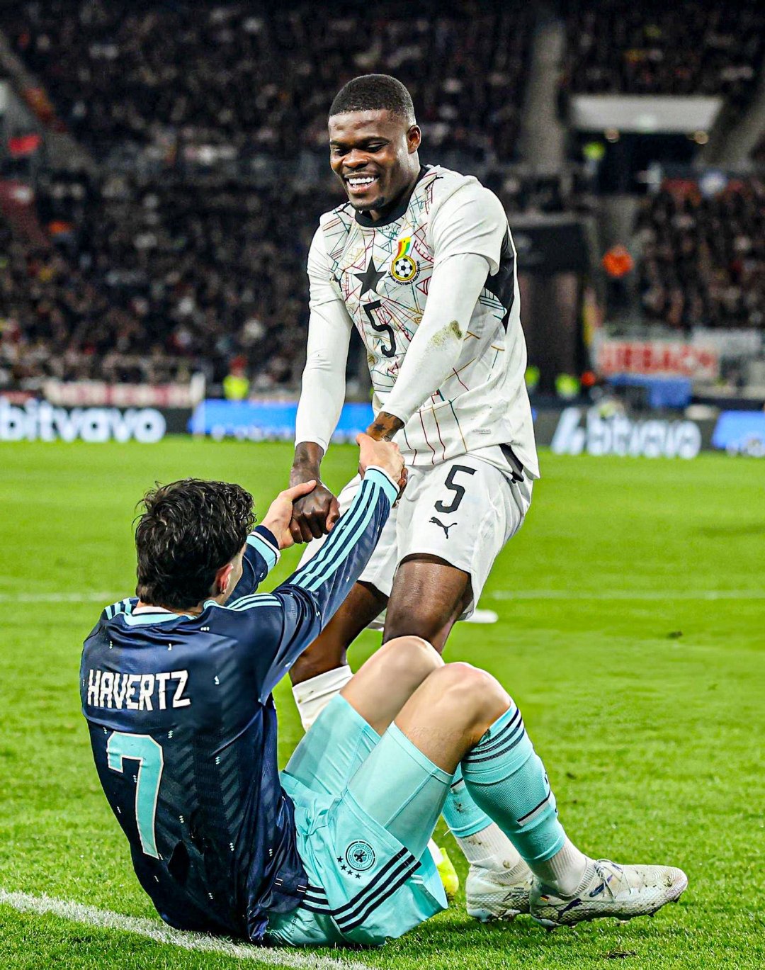 昨晚德国与加纳友谊赛，哈弗茨&托马斯枪手动态 哈弗茨