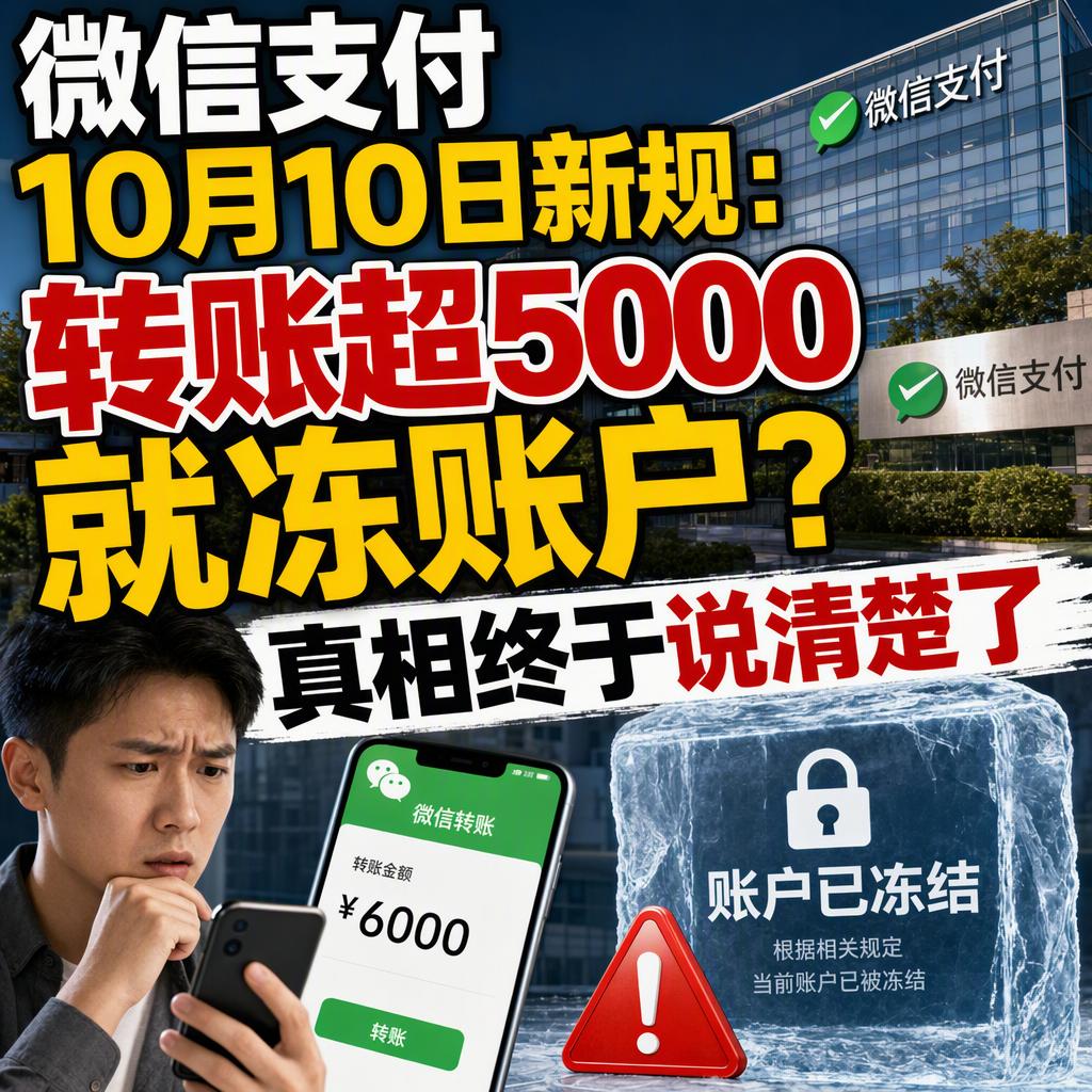 很多人一听“转账超5000就冻账户”，手就抖了。真相是，微信支付根本没有这条规则
