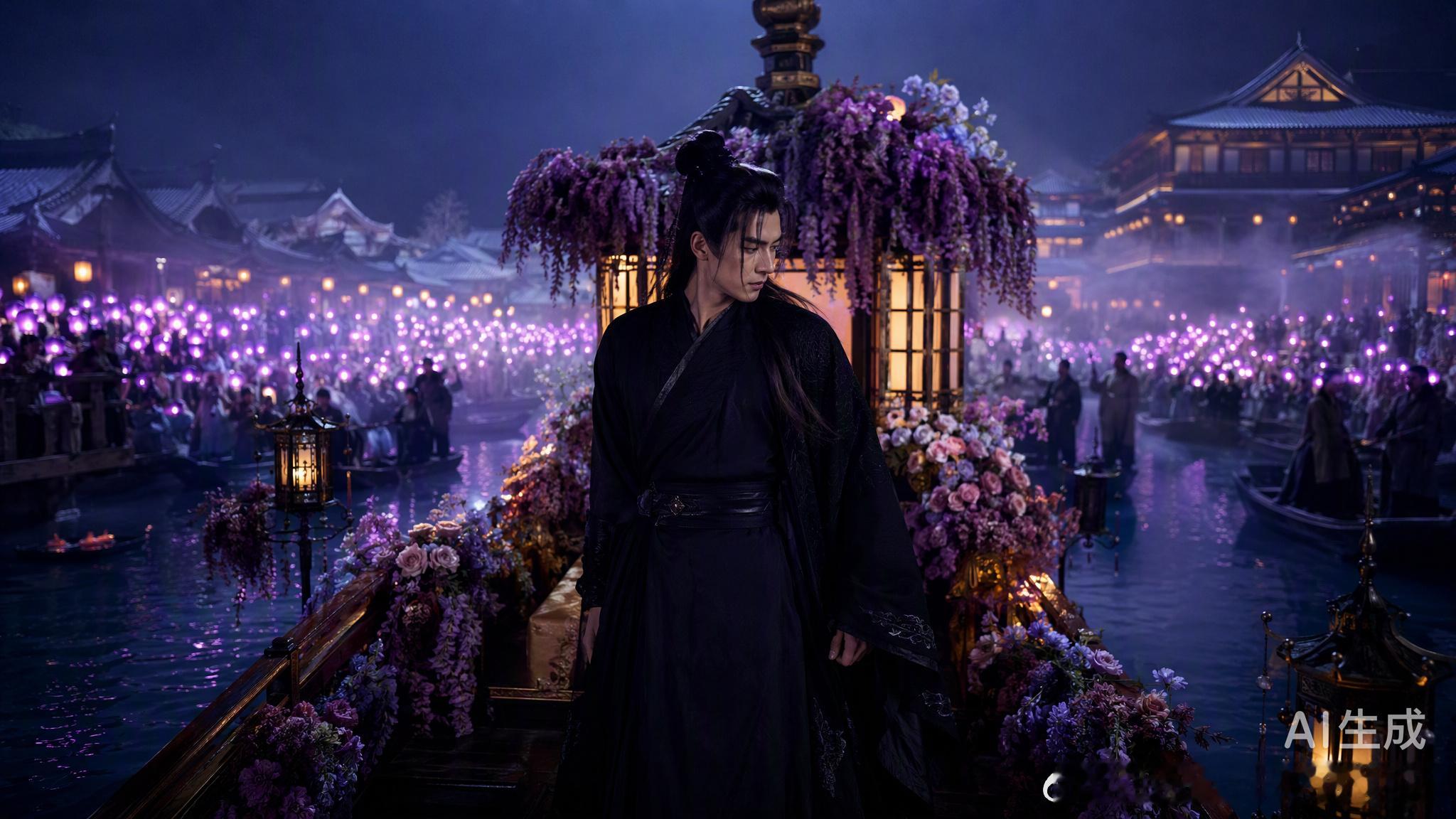 百妖谱百妖谱开机这天，濮院古镇那片紫色的海洋让我心头一紧。邓为坐着花船穿过人群，