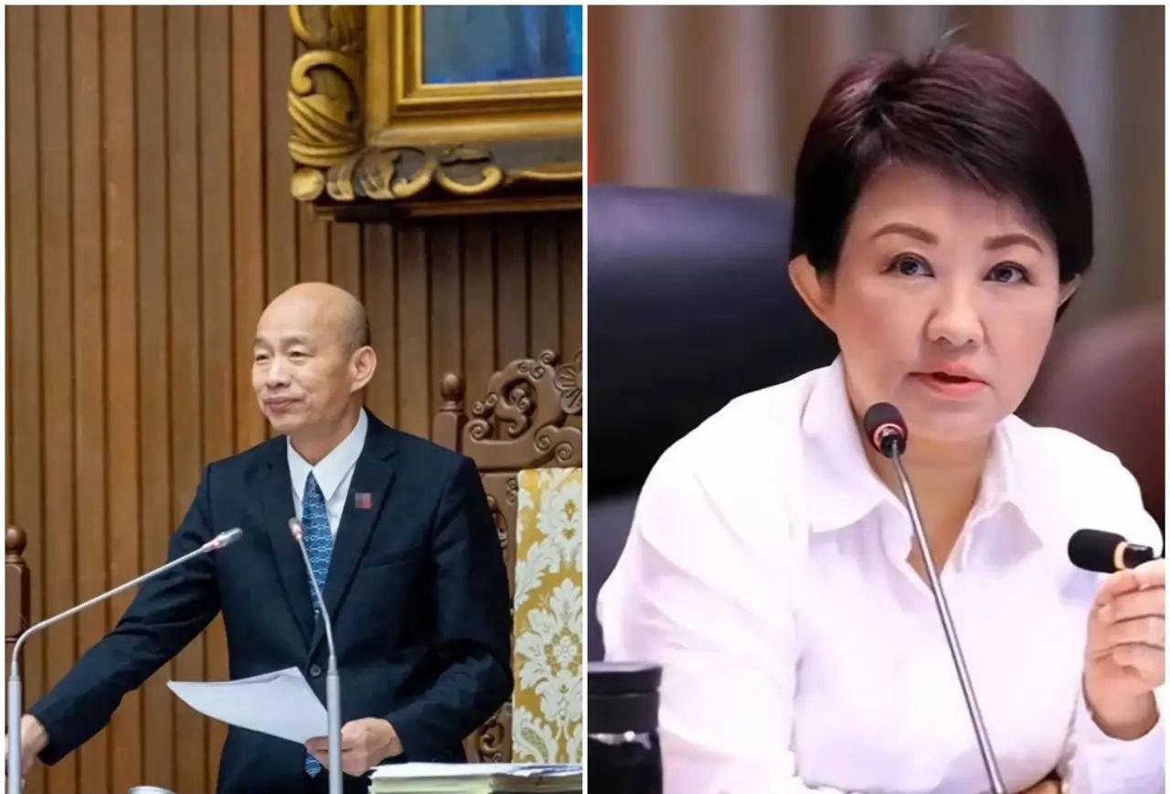 没想到就在昨天，被称为国民党“太阳”的台立法院院长韩国瑜与台中市长卢秀燕分别发声