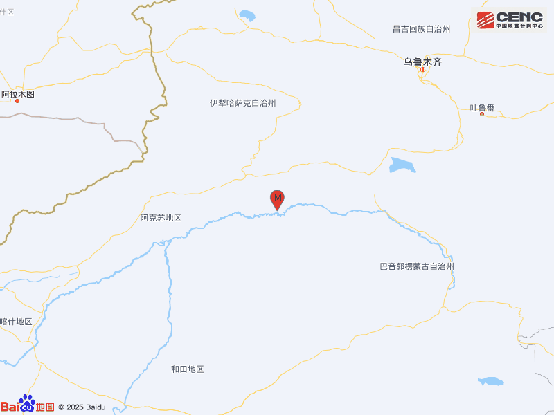 新疆阿克苏地区库车市发生3.1级地震
