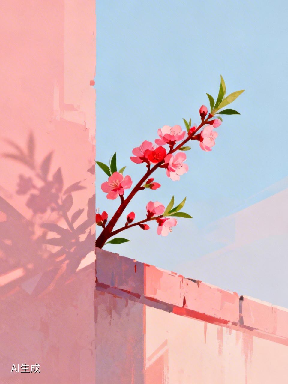 AI妙生图红杏出墙更显美。