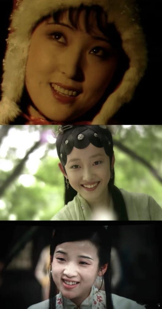 三版黛玉的露齿笑对比87版陈晓旭10版蒋梦婕24版张淼怡 ​​​