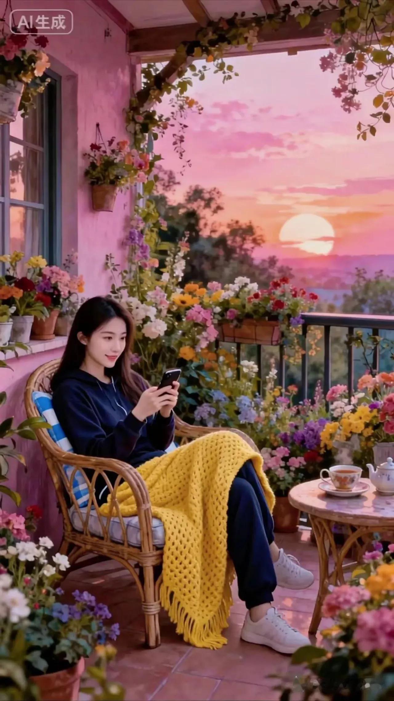 粉色的浪漫午后，静享花海中的悠闲时光梦幻粉色的花海 粉嫩春日花海 紫色小花海 浅