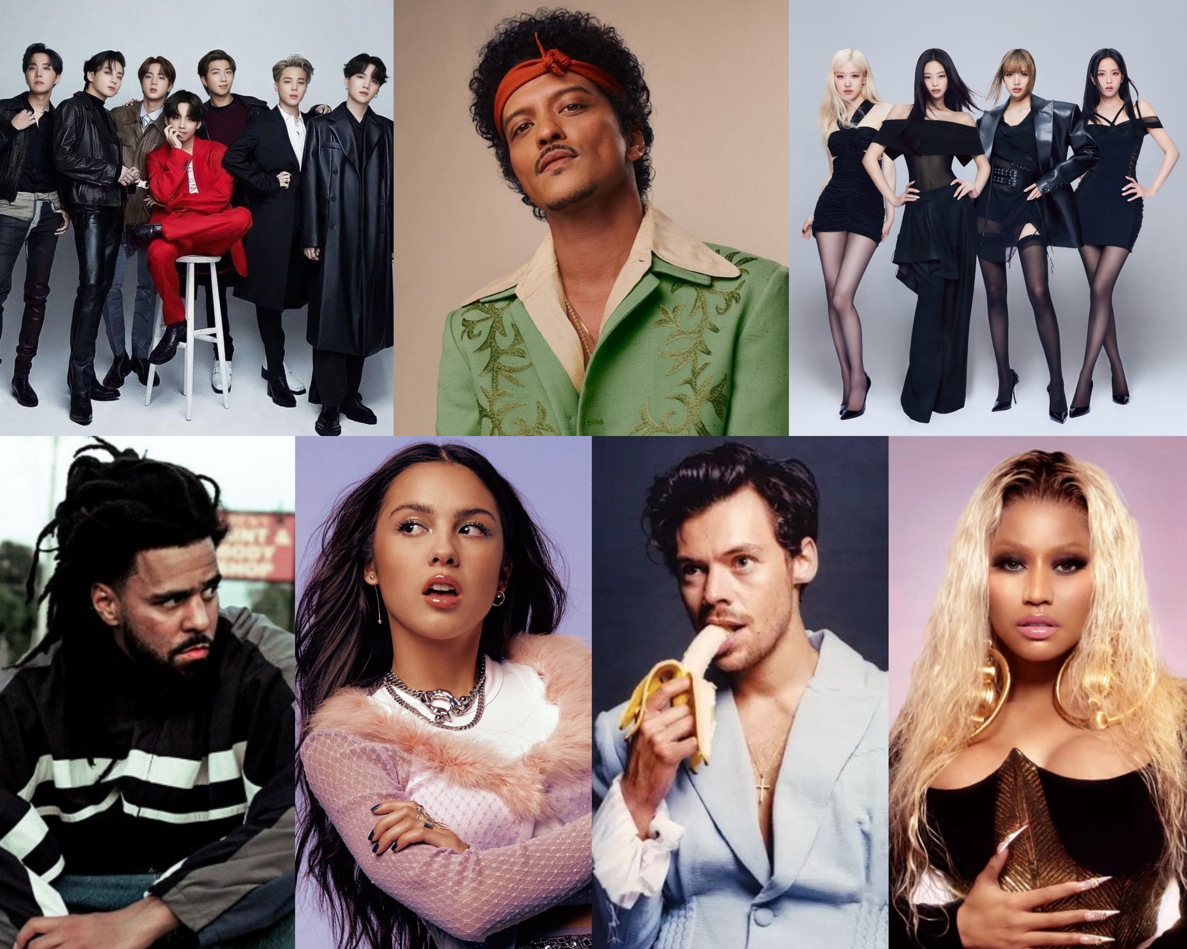 今年已经官宣发新专辑的7大顶流！年冠之争精彩了~~