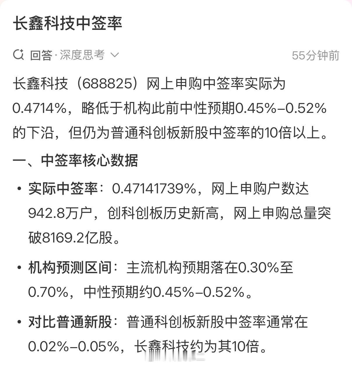 长鑫科技中签率 有钱人真多！要不是开通科创板有“参与证券交易24个月”的门槛，拦