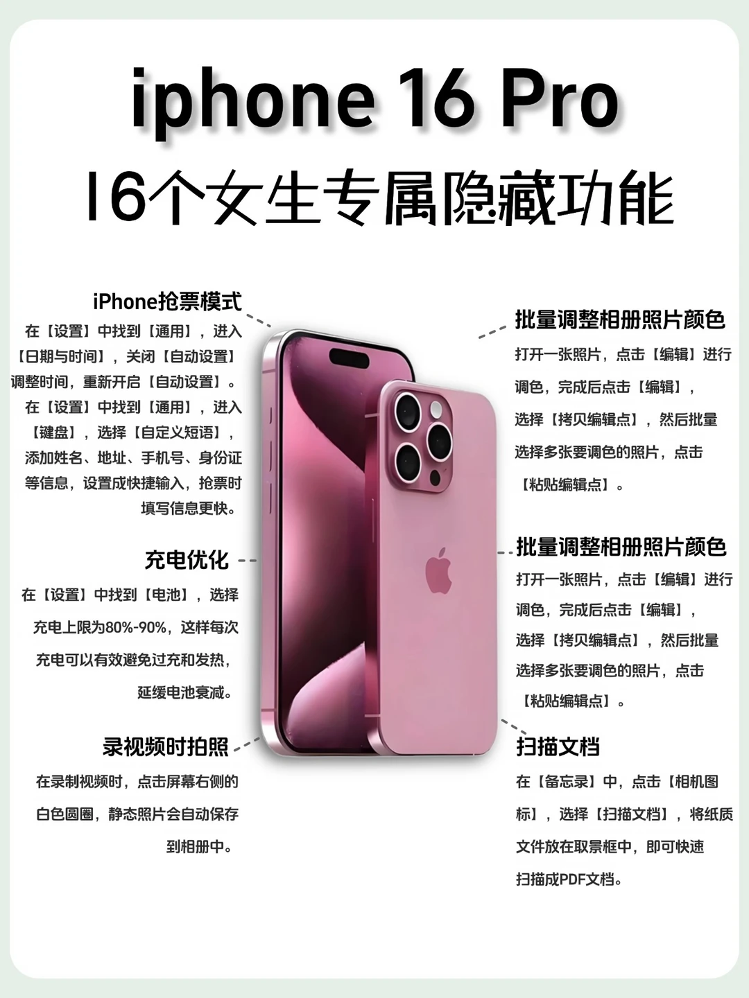 女生专属必备！ iPhone隐藏功能大揭秘
