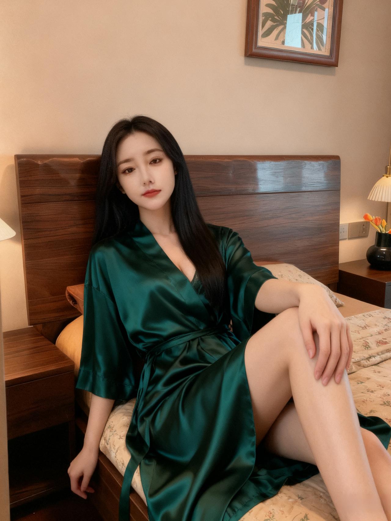 深闺垂素幔，幽室锁流光。
翠缕缠云鬓，明瞳映月窗。
罗衣沾软语，玉指捻残香。
梦