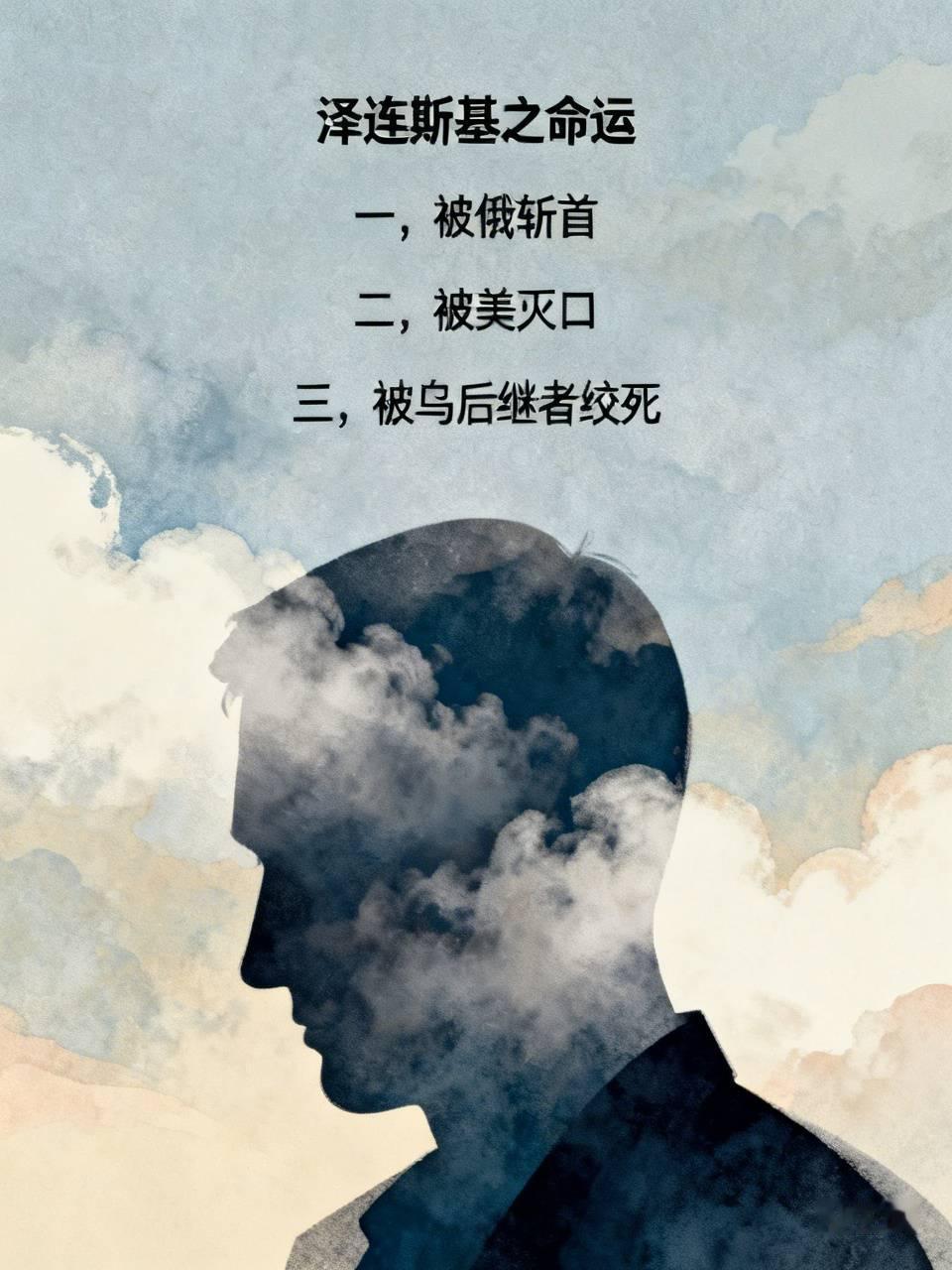 泽连斯基之命运:
一，被俄斩首
二，被美灭口
三被乌后继者绞死