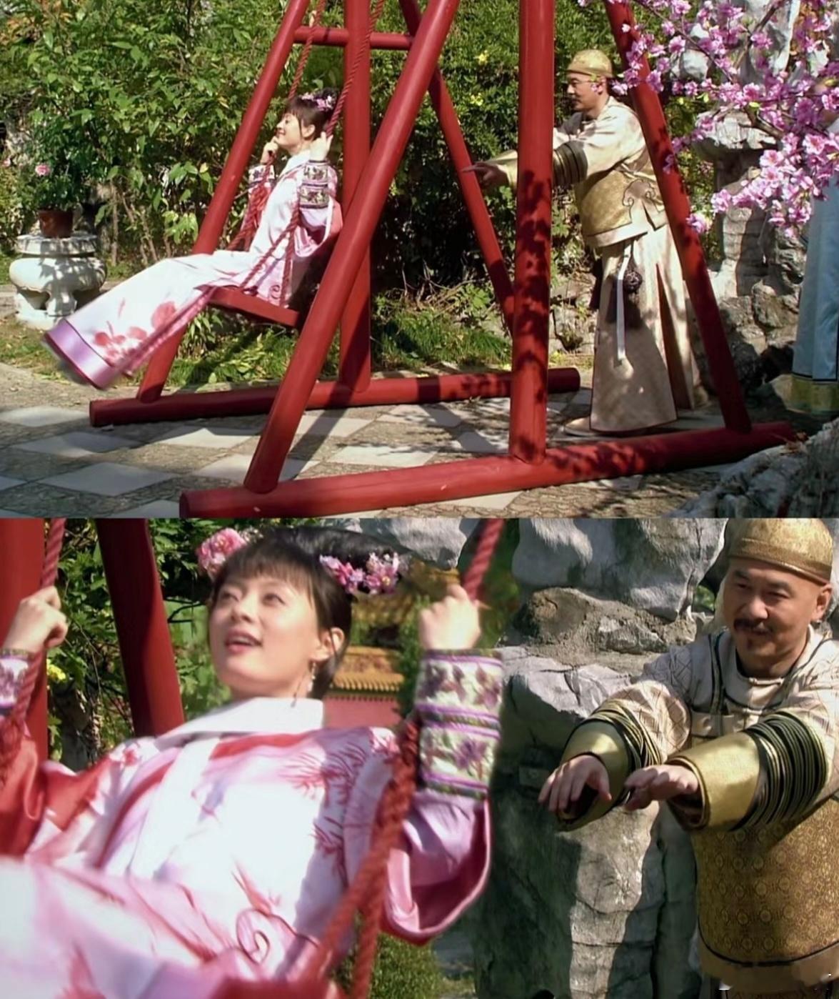 #爱推秋千的帝王都输给了十七#哈哈哈哈哈甄嬛传长相思梦幻联动有！帝王不能推秋千，