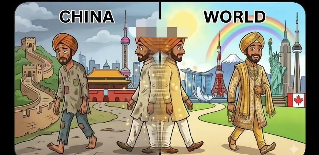印度漫画疯传：去中国下辈子成为达利特，去西方下辈子会成婆罗门

社交平台像毒瘤传