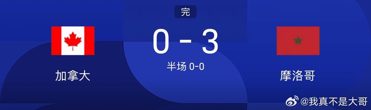 摩洛哥拿下！加拿大又脏又菜！我的0:2比分都被他们最后20秒搞没了！裁判的哨子已
