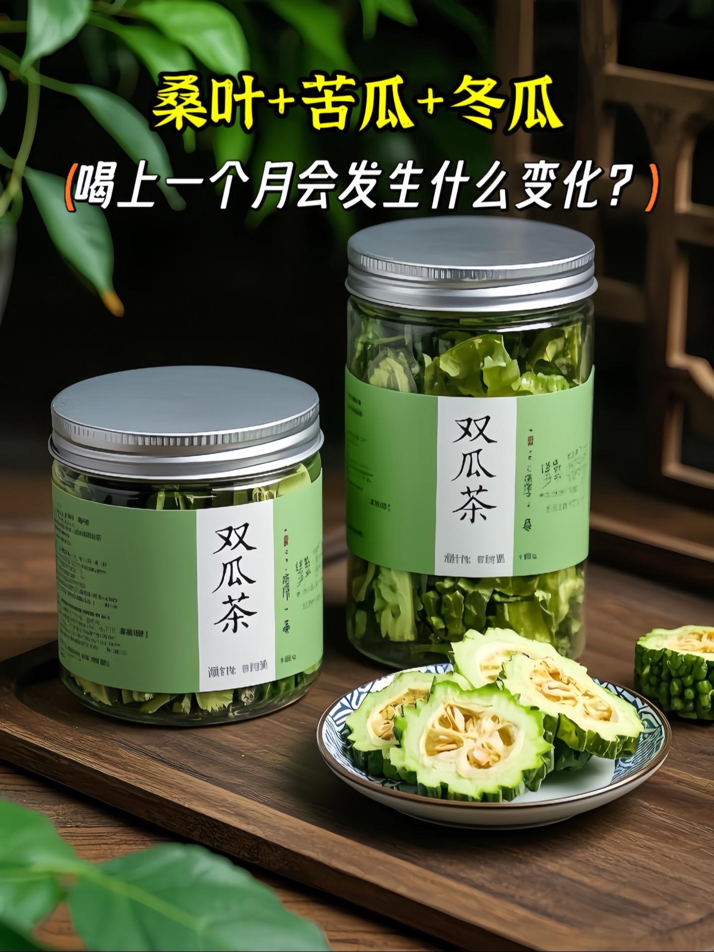 桑叶双瓜茶。大自然的天然养生妙品！它以桑叶、冬瓜皮、苦瓜千精心配比而成...