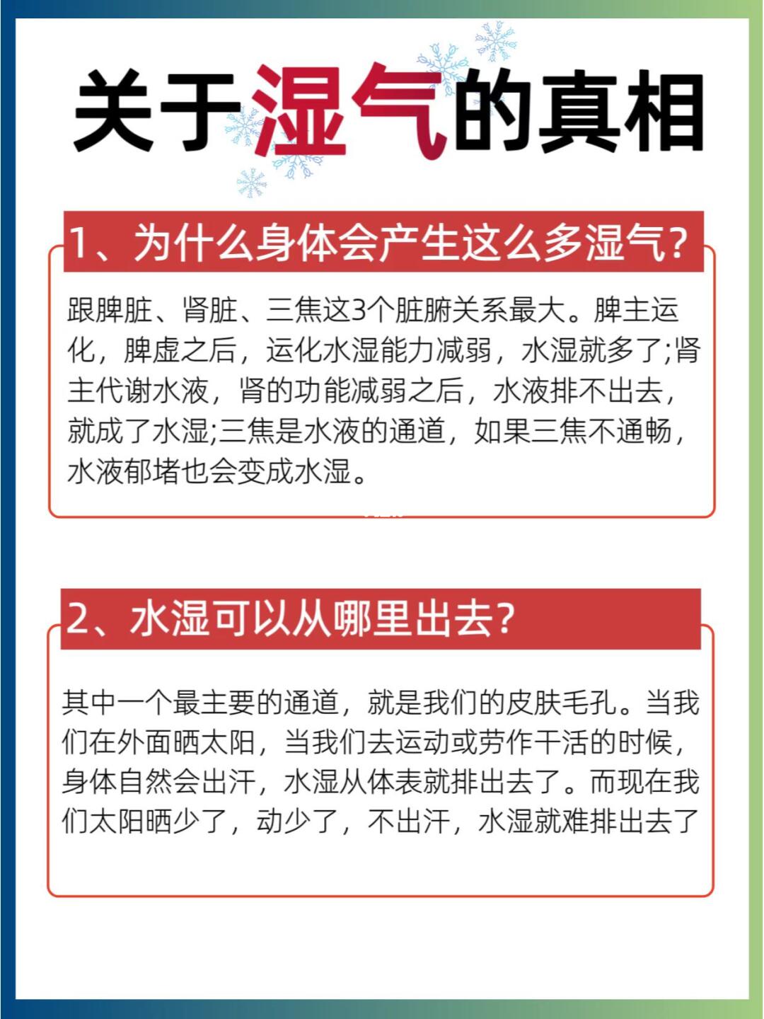关于湿气14条真相，及改善方法大揭秘！💪