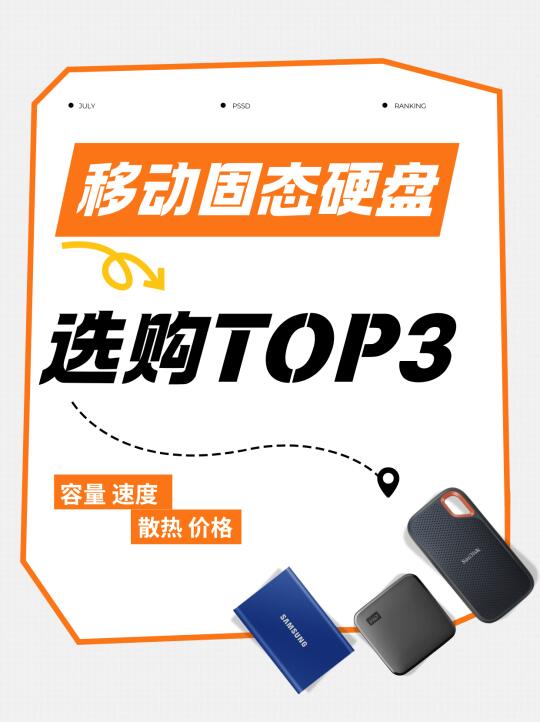 移动固态硬盘选购TOP3 谁是你的菜？