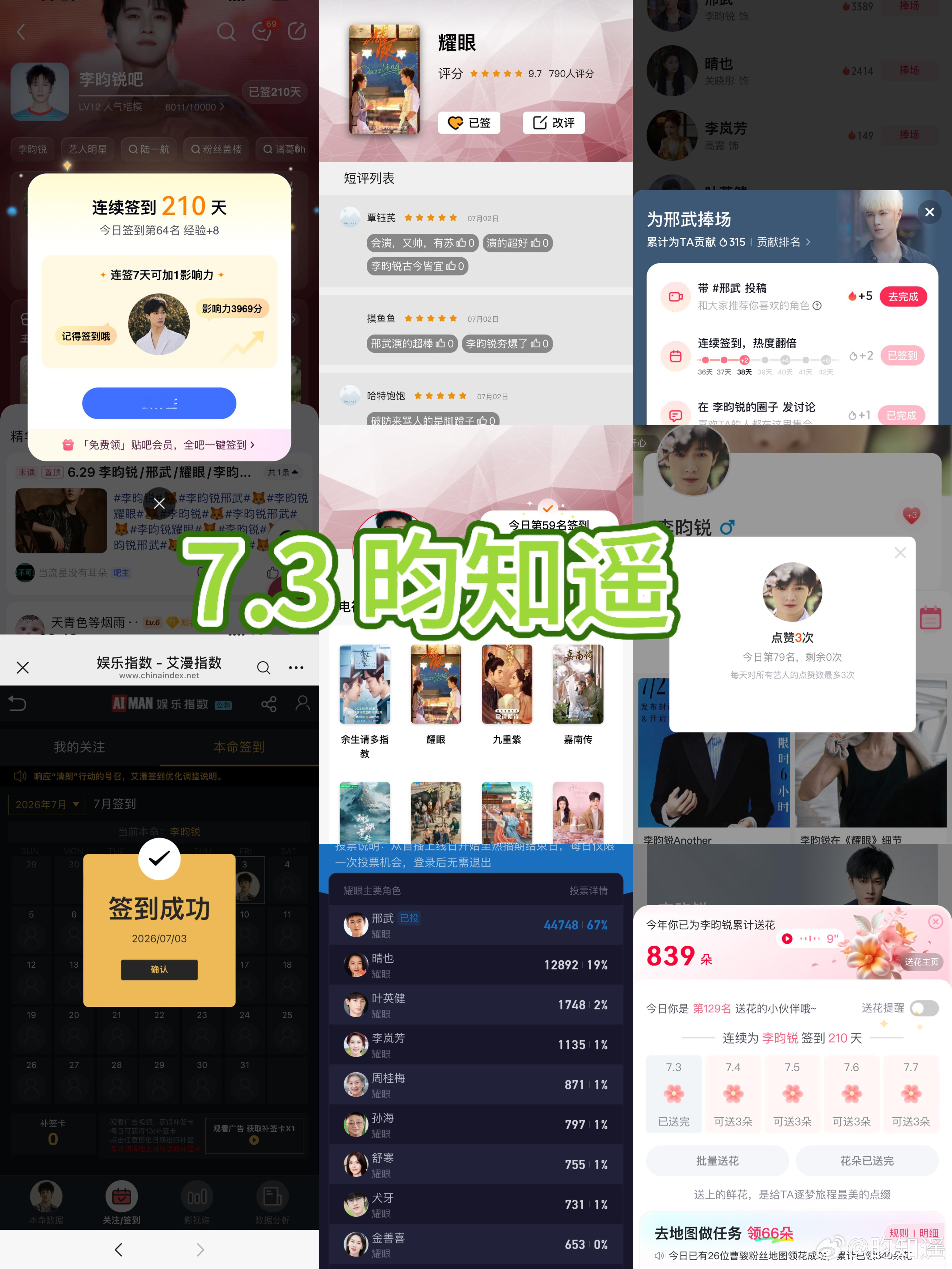 7.3 v榜➕盖楼  专栏 · 李昀锐🌳🍊
