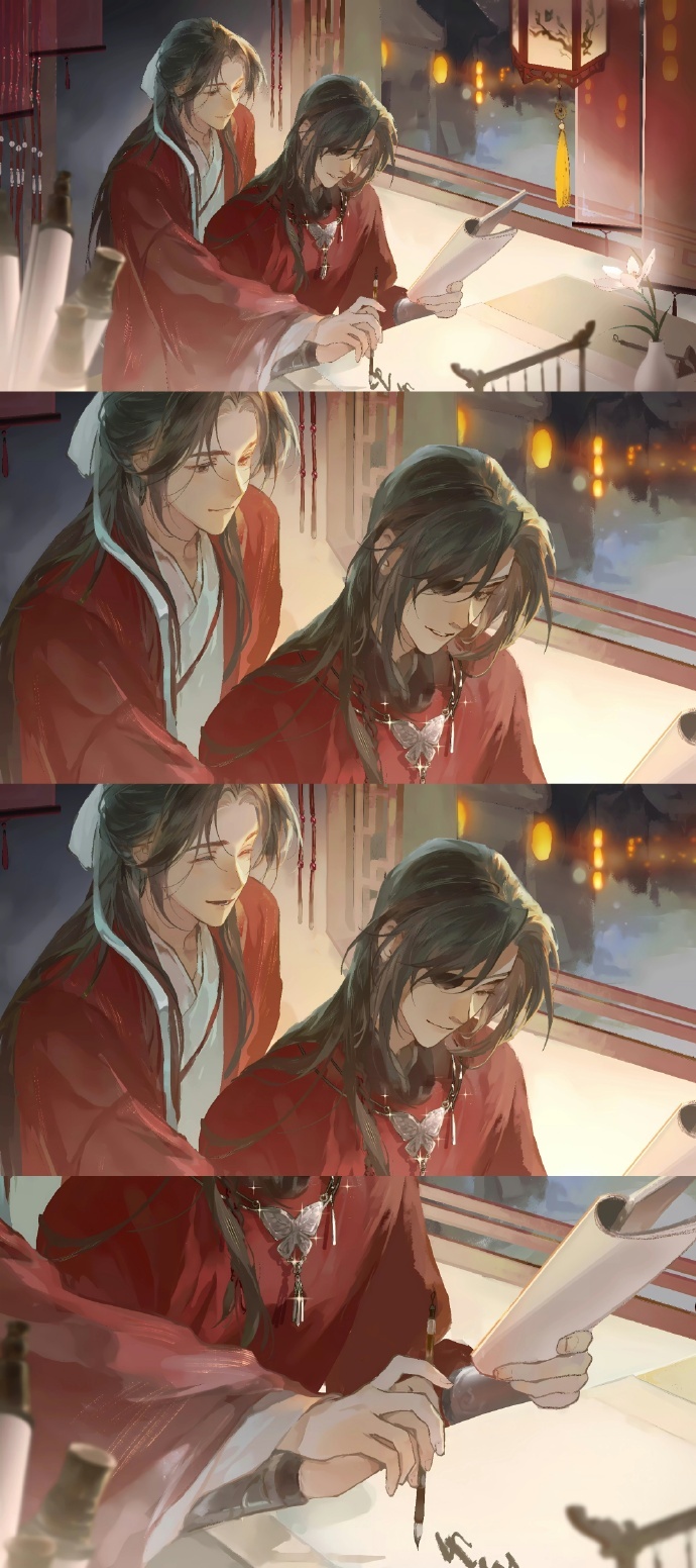 #天官赐福# 淡斑精华！我不管小情侣就是坠甜的[求关注] ​​​