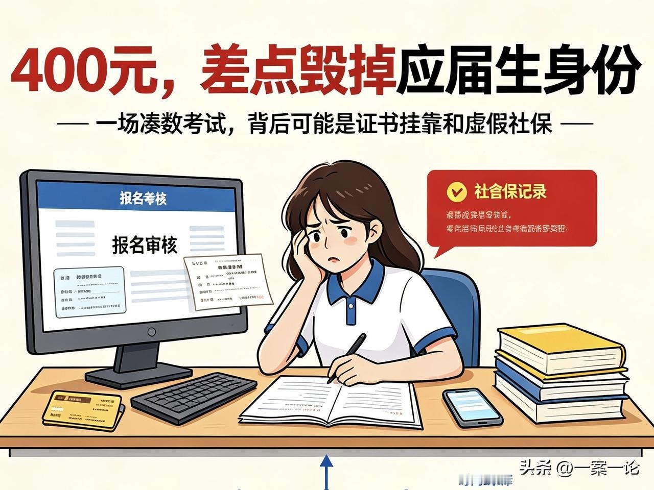 安徽，一女硕士毕业备考事业编，却被告知她名下有职工社保记录，不再属于应届生，没法