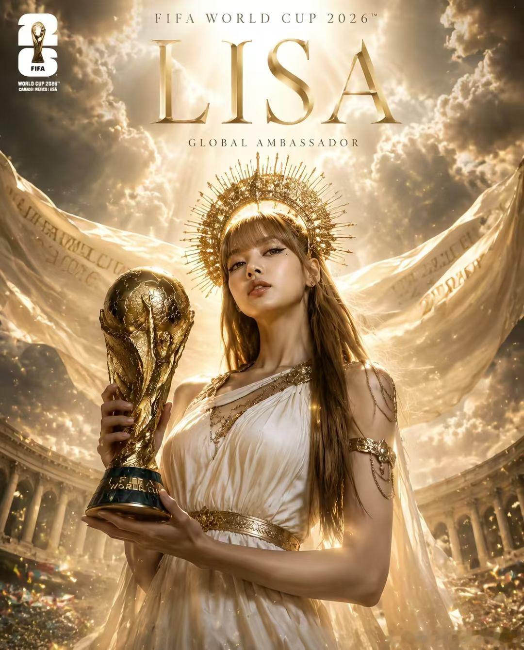2026美加墨世界杯倒计时10天。主办方还请了韩国女团明星lisa来开幕式表演吗