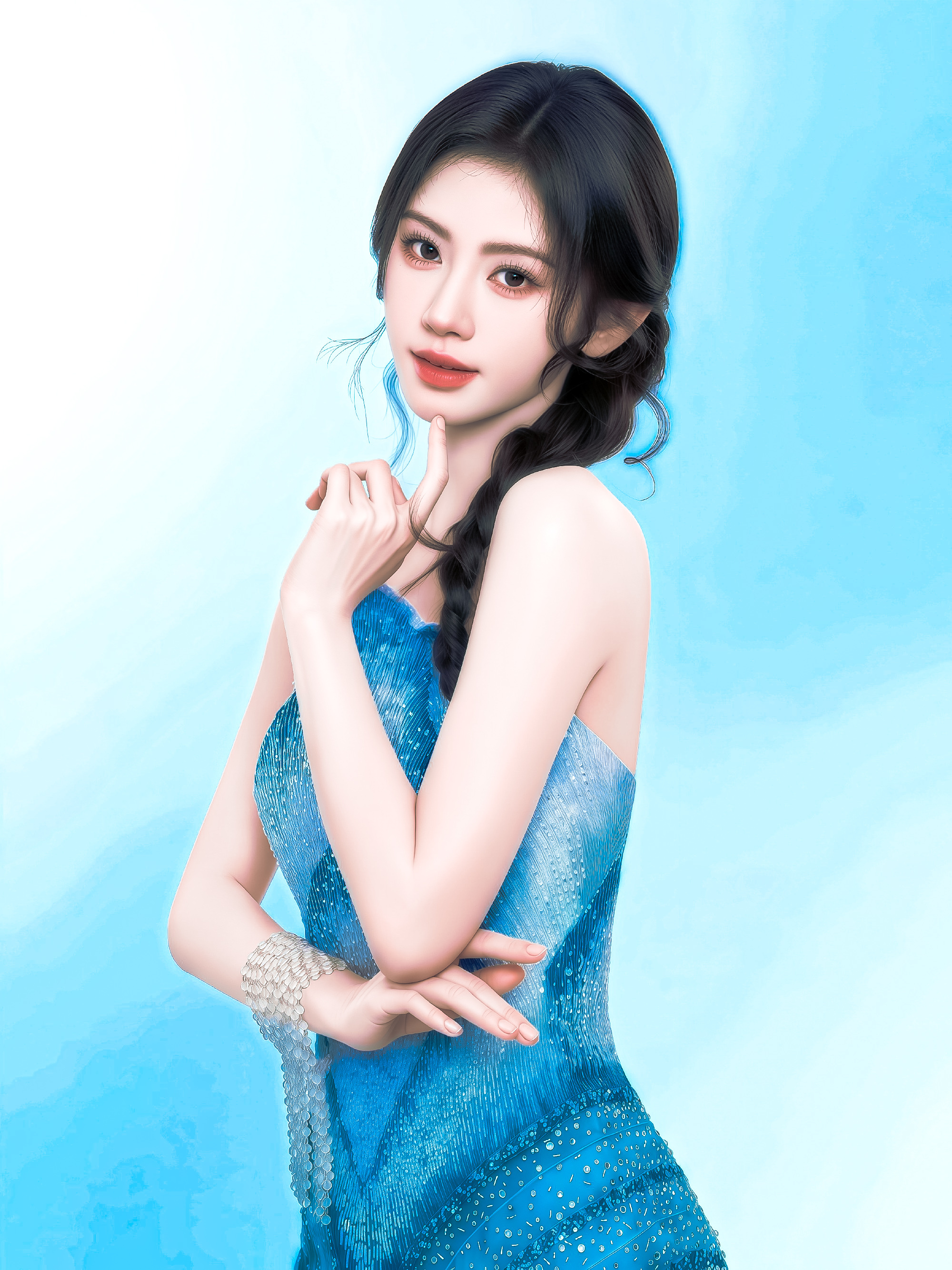 冷冰蓝鞠婧祎