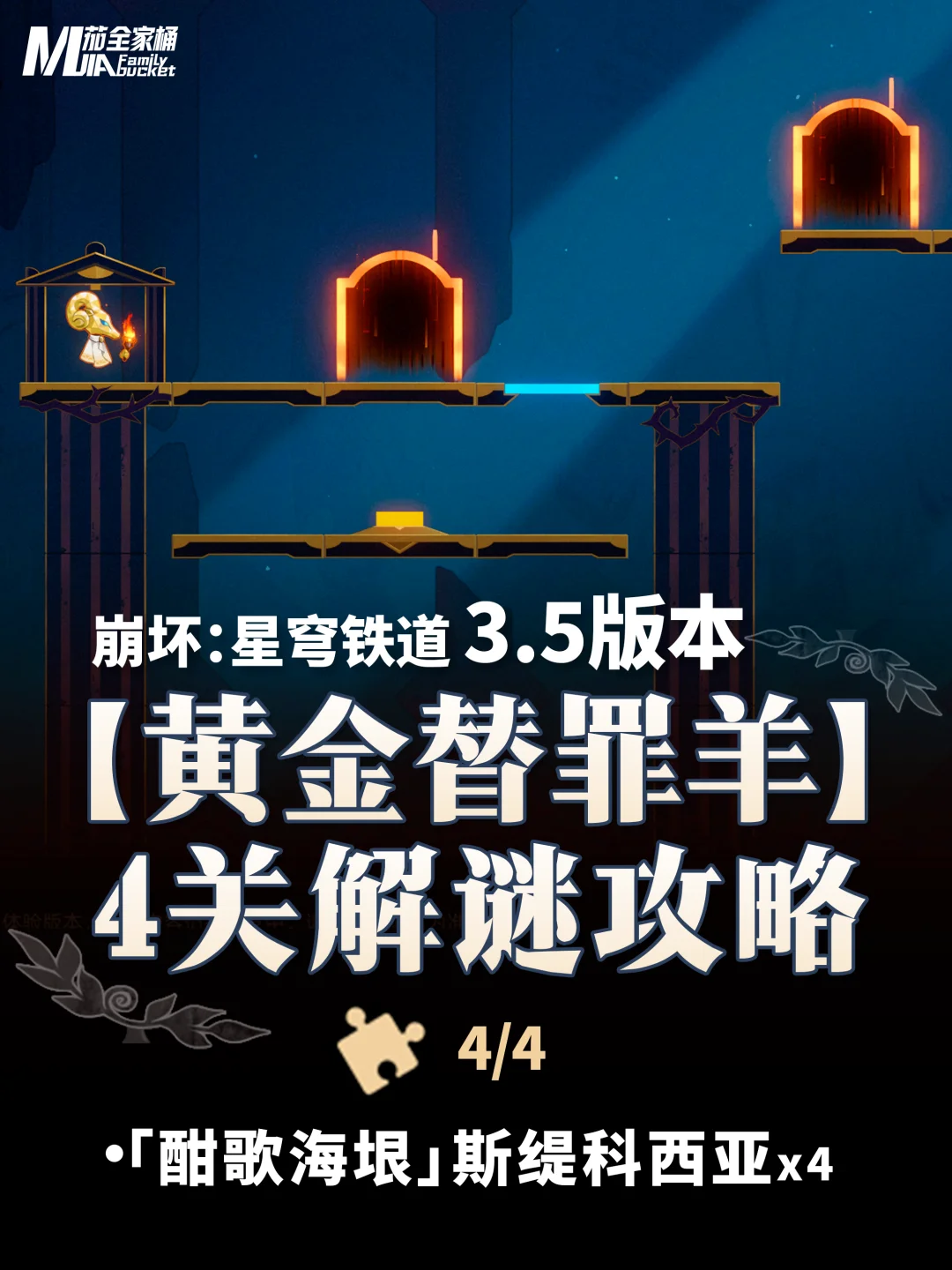 星铁3.5｜【黄金替罪羊】全关卡解谜攻略