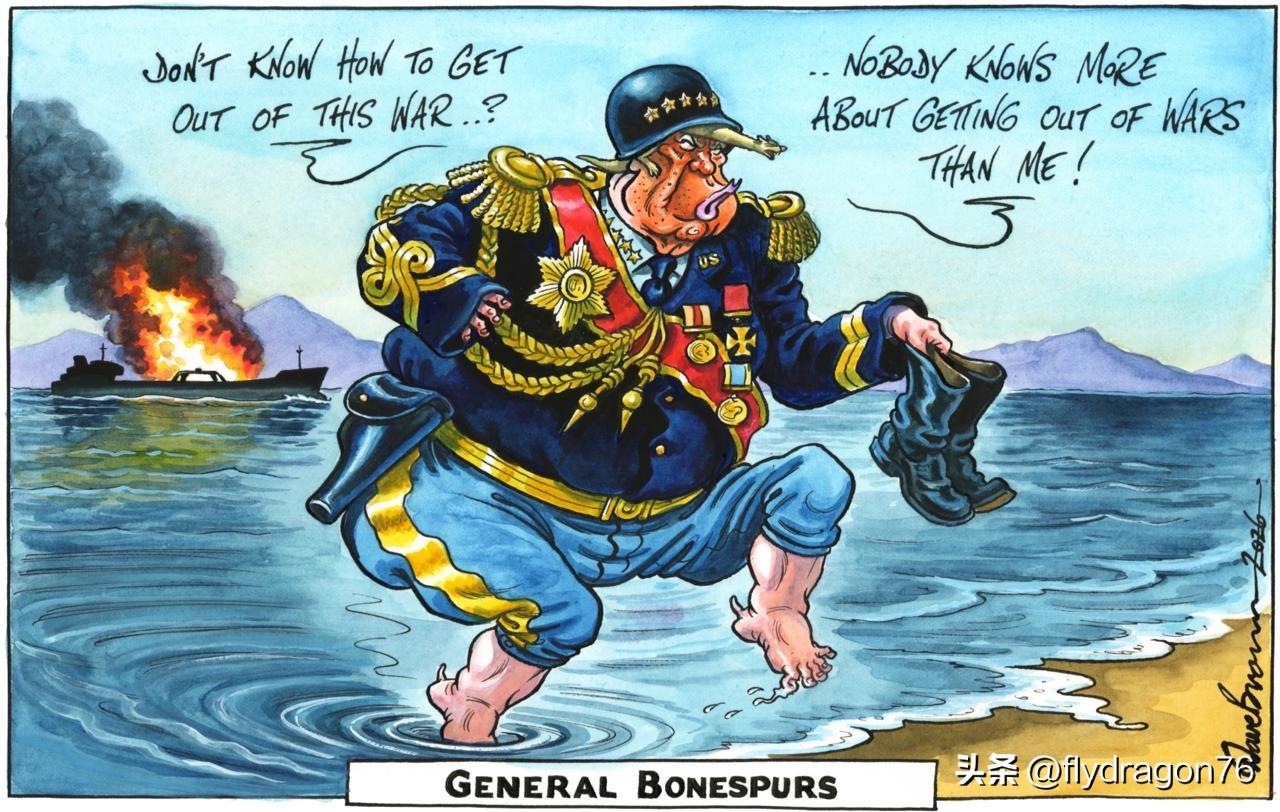 “扁平足将军”

《独立报》借此嘲讽特朗普的实战经历，同时也旧事重提：他当年正是