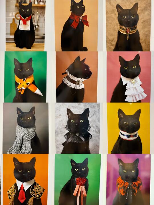 银座蔦屋書店的黒猫と首輪展🤤