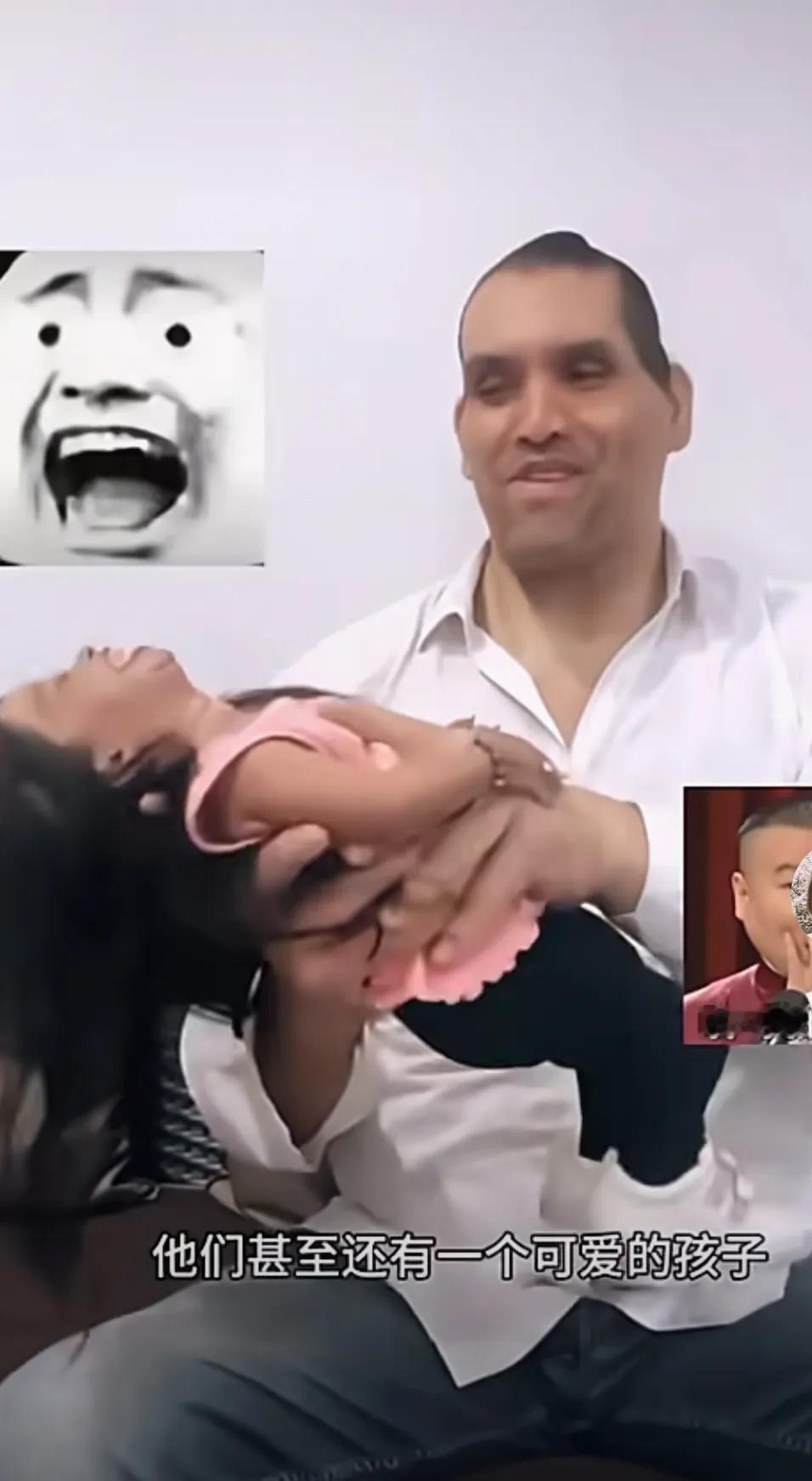 这应该是世界最萌的夫妻了，一个高大威猛一个小巧玲珑（竟然找不出词汇来形容）刚看到