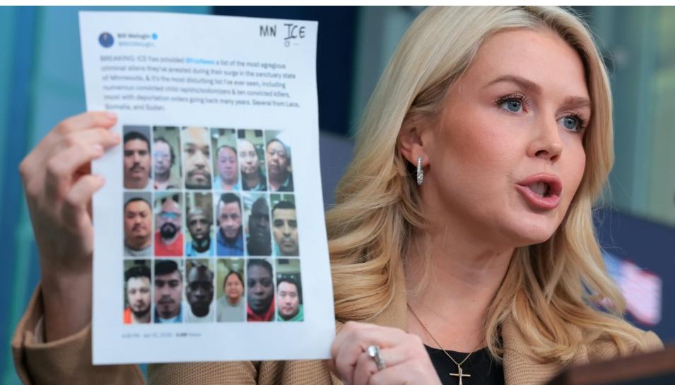 新闻快讯——白宫炮轰民主党：抹黑ICE助长街头暴力！
白宫新闻秘书直接晒CNN新