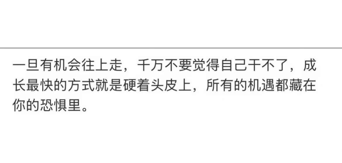 成长最快的方法就是硬着头皮上 