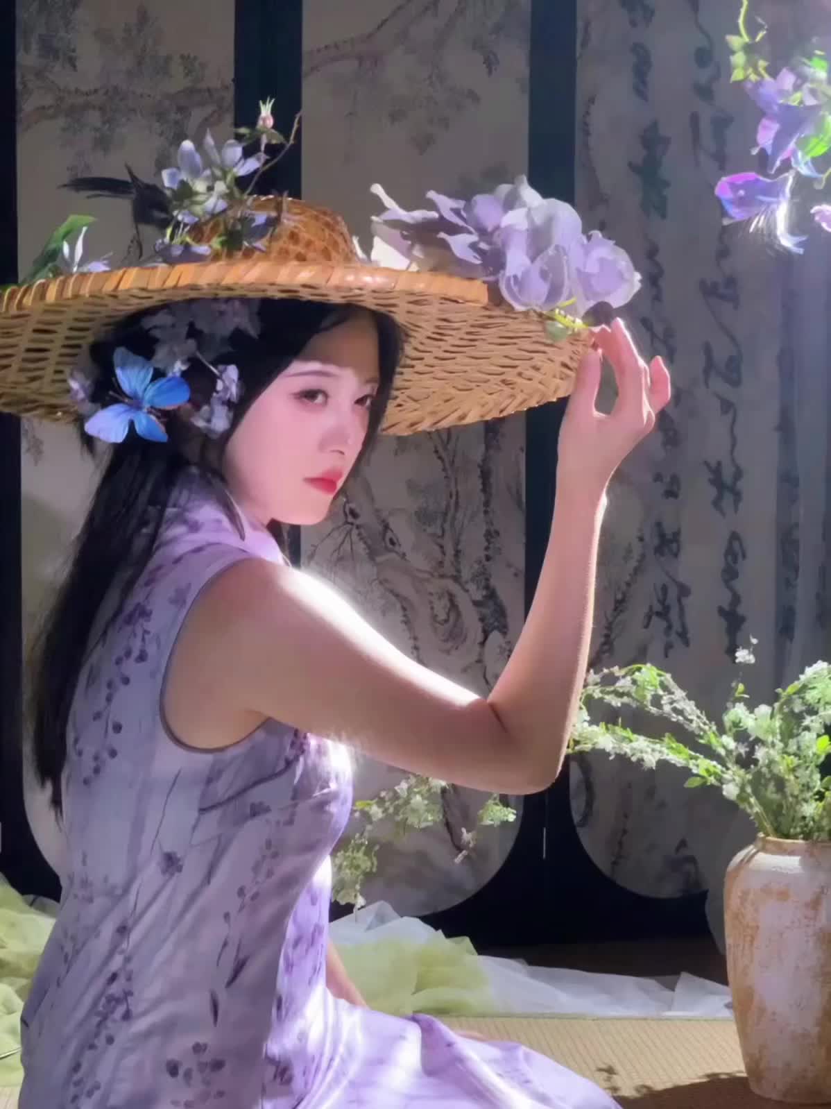 妹妹说紫色很有韵味