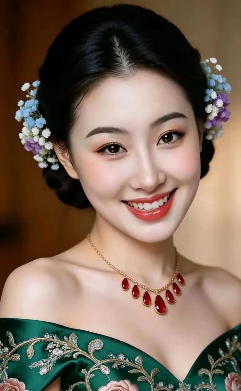 笑的灿烂