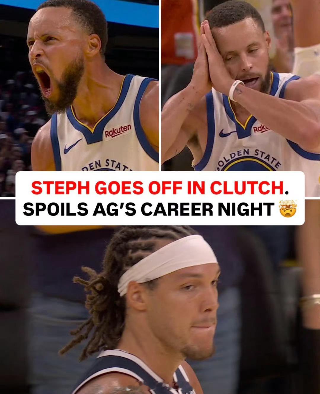 巴斯特太难受了😣给剃自己光头的掘金加油，亲眼见证库里砍42分加时赢球，这是什么