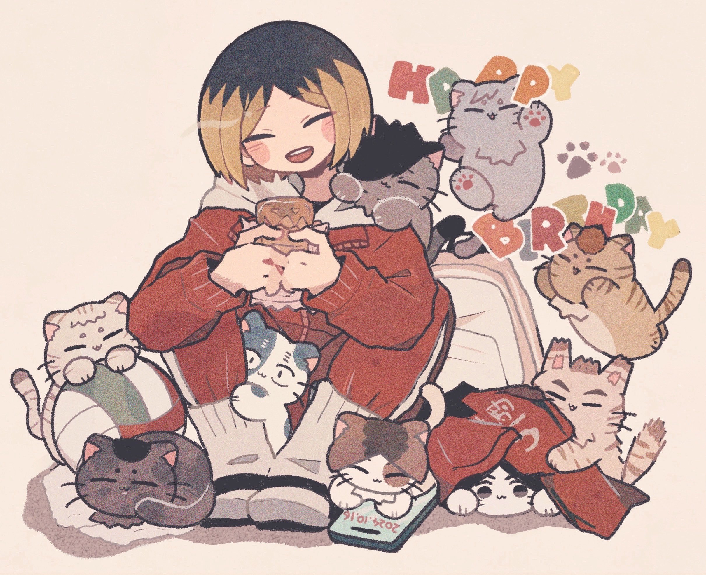 ㊗️#排球少年# 音驹大脑游戏迷#孤爪研磨# 研磨酱10月16日生日快乐🎂分享