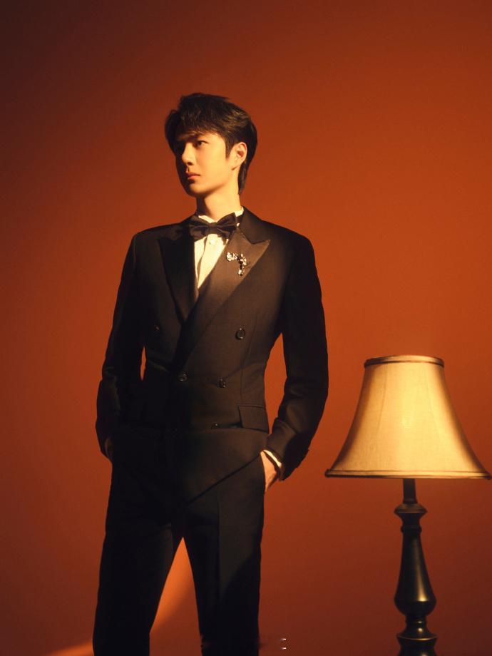 王一博第37届金鸡奖闭幕式盛典造型  王一博光影下的侧颜  第37届金鸡奖闭幕式