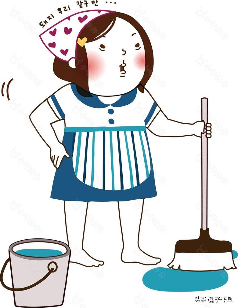 我以前早晨上班出家门的时候，看到保洁在楼道里打扫卫生，我都会主动和她们打招呼：“