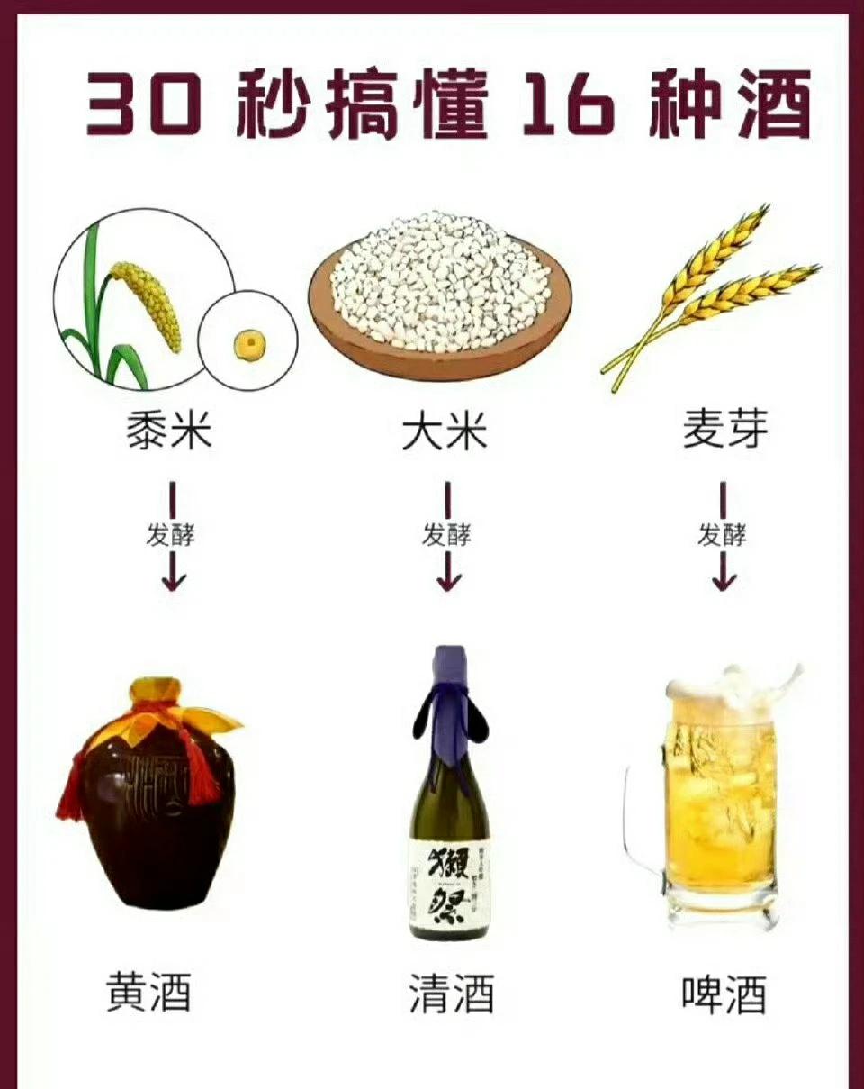一次性搞懂16种酒，吹牛更显学问 ​ ​​​