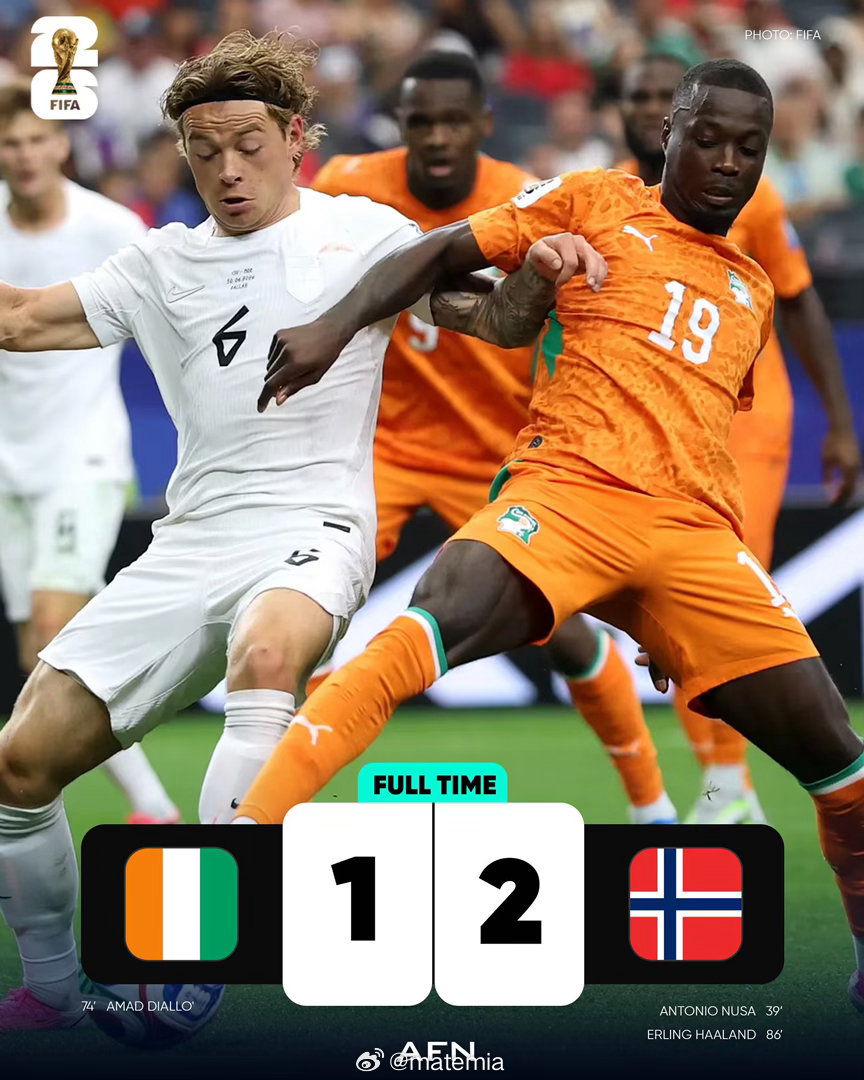 科特迪瓦🇨🇮 1️⃣-2️⃣ 🇳🇴挪威⚽️ 🇳🇴安东尼奥·努萨 39